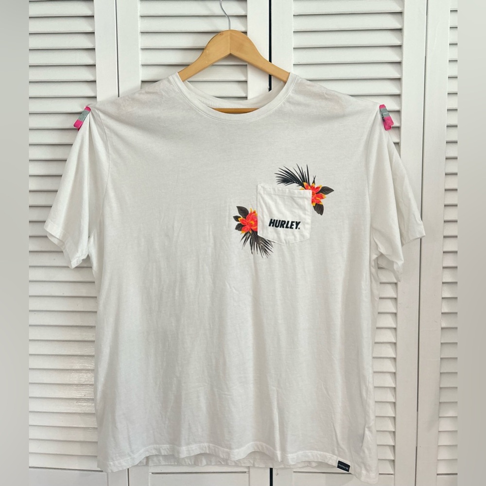 Hurley White Floral Men's T-Shirt